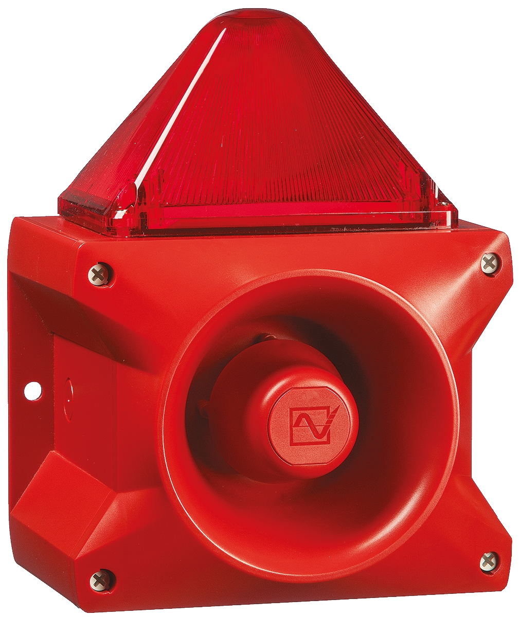 Pfannenberg PATROL Series Yellow, White, Red, Green, Clear, Blue, Amber Sounder-Beacon Combination, IP66 Base 110 dB @