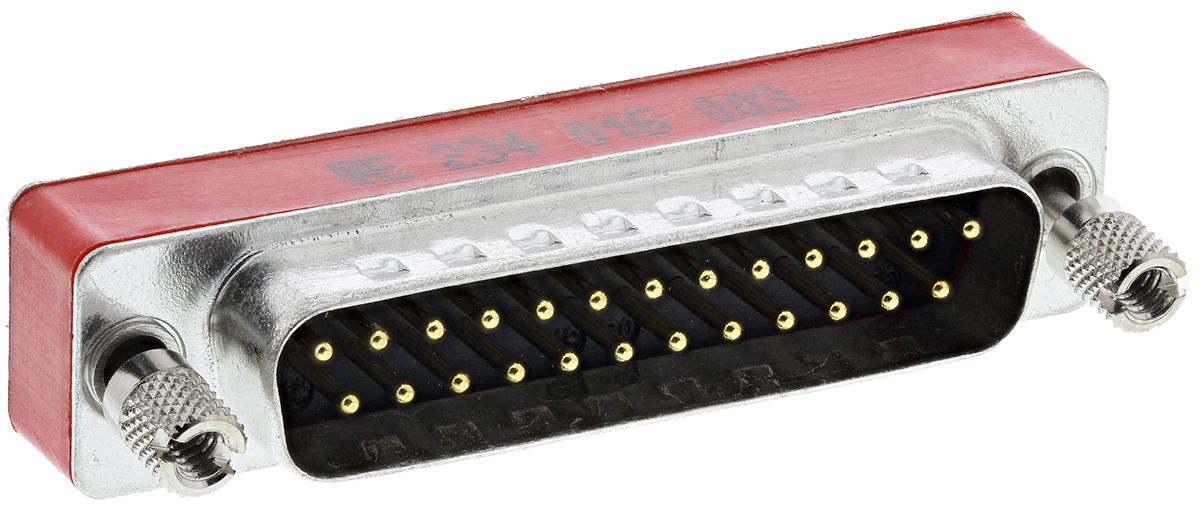 Wurth Elektronik D-Sub Adapter 25-Way D-Sub to Male Male 25 Way D-Sub Female Female