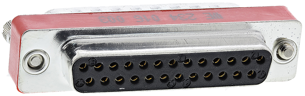234016003 Wurth Elektronik D-Sub Adapter 25-Way D-Sub to Male Male 25 Way D-Sub Female Female