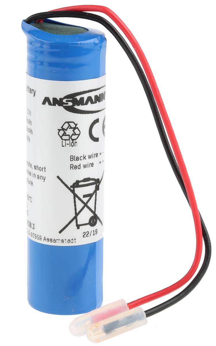 Ansmann 3.6 V Lithium-ion Rechargeable Battery Pack 1, 1.8 Ah