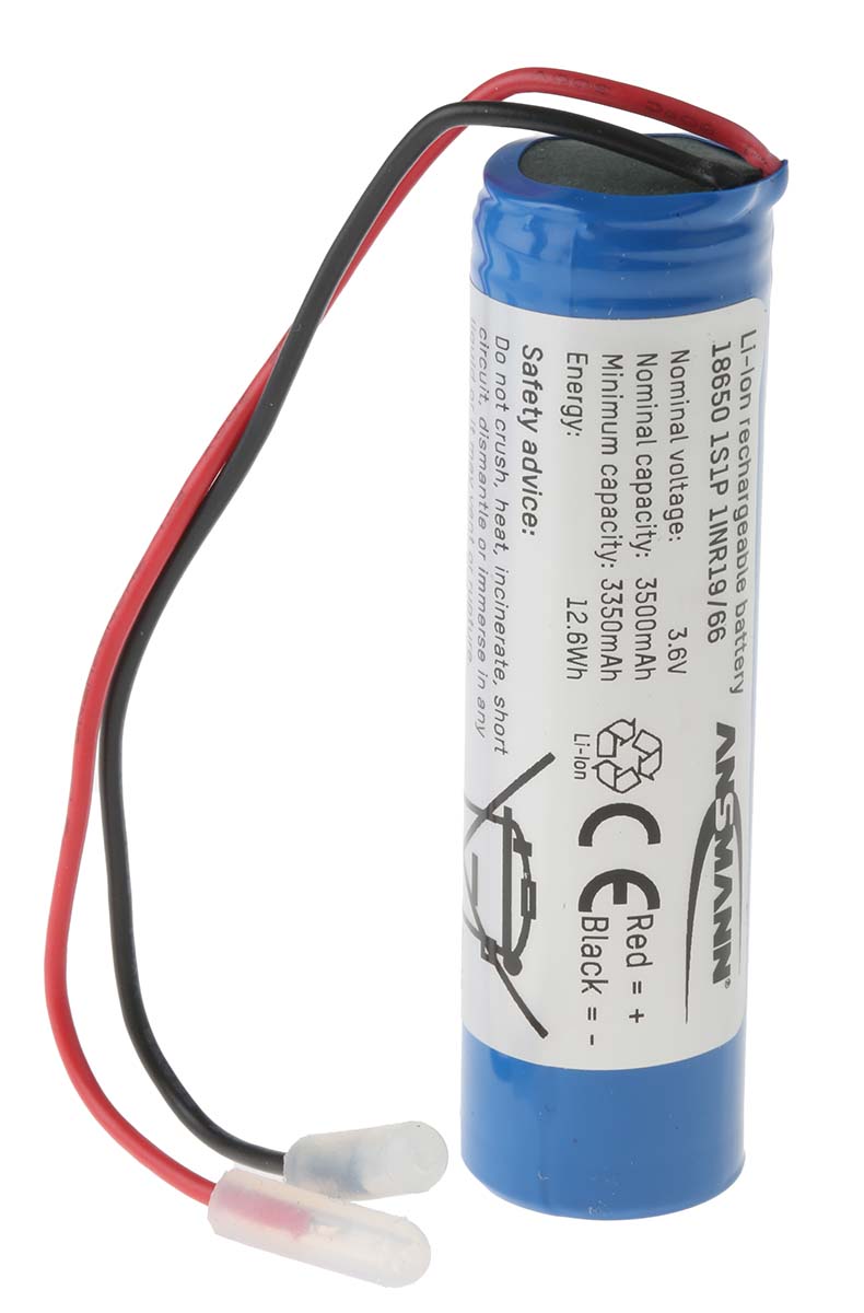 Ansmann 3.635 V Lithium-ion Rechargeable Battery Pack 1, 3.5 Ah