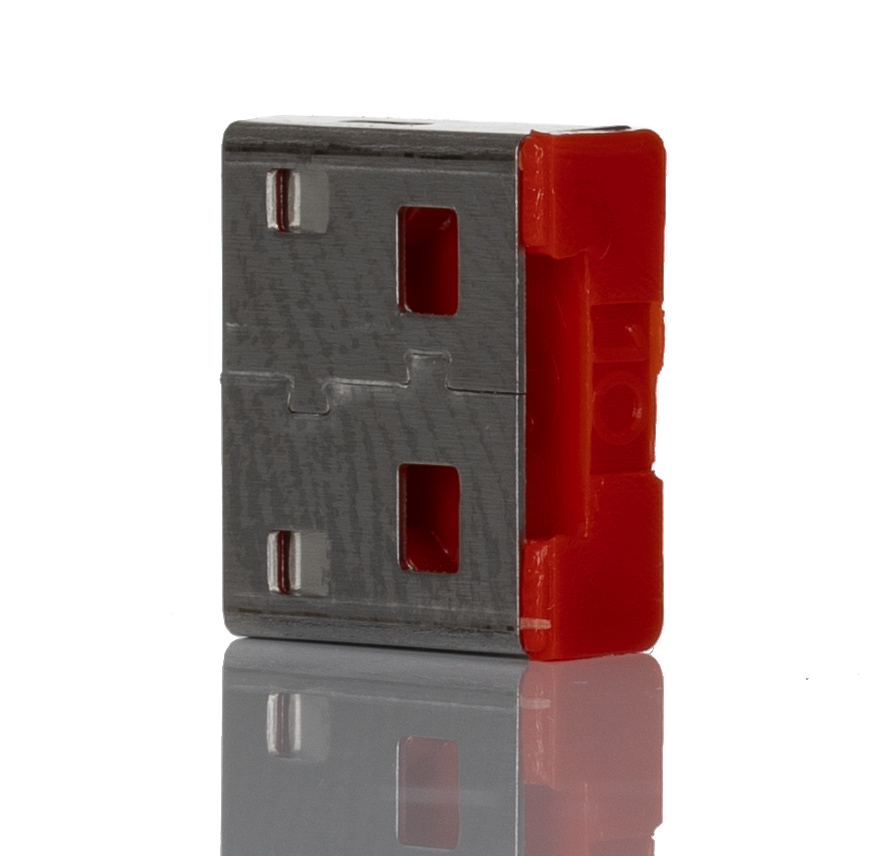 235-5197 RS PRO Straight Male- 1 Port Type USB Type A USB Port Blockers USB