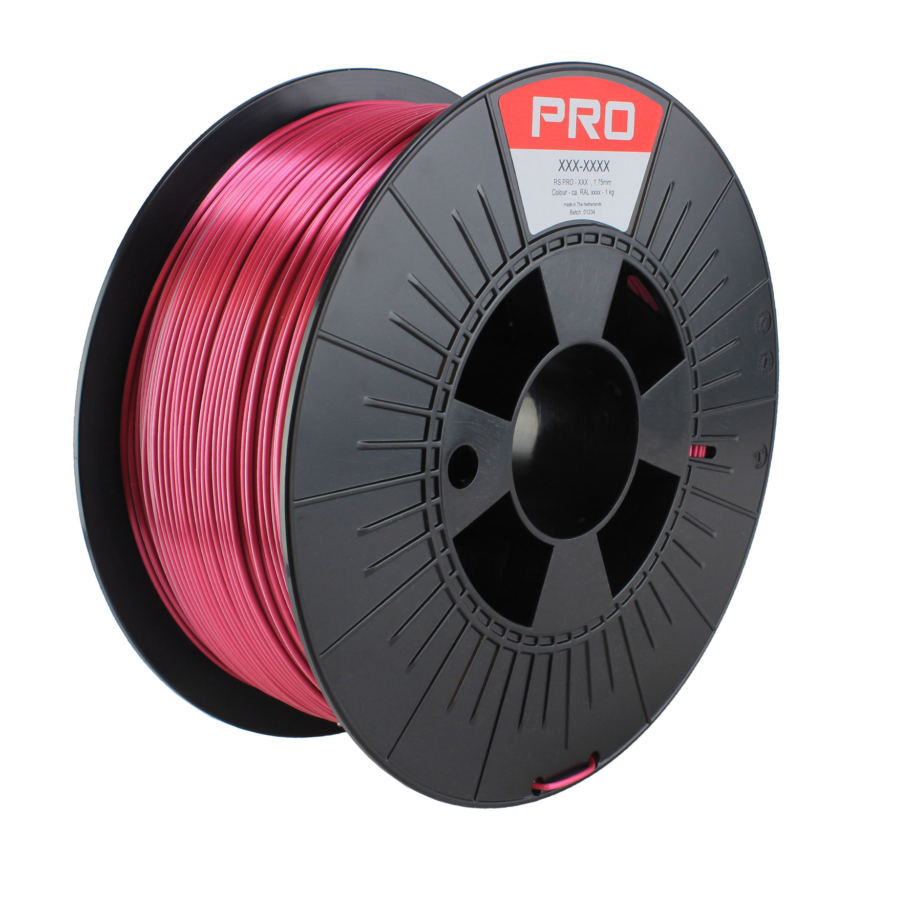 235-8902 RS PRO 1.75 mm Silver, Raspberry PLA 3D Printer Filament, 1 kg