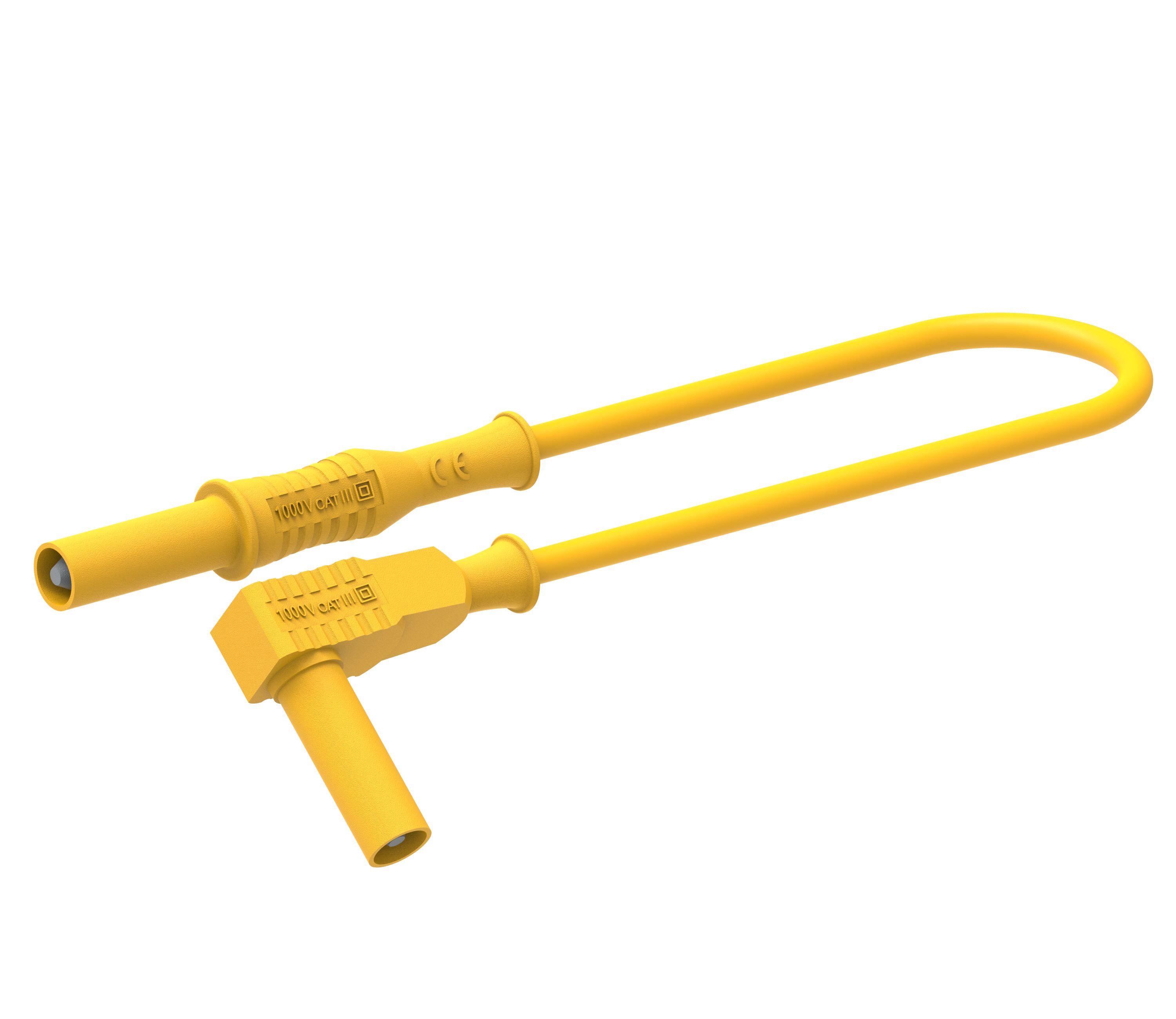 Electro PJP Test Lead 36A, 1000V, Yellow, 200 cm Lead Length