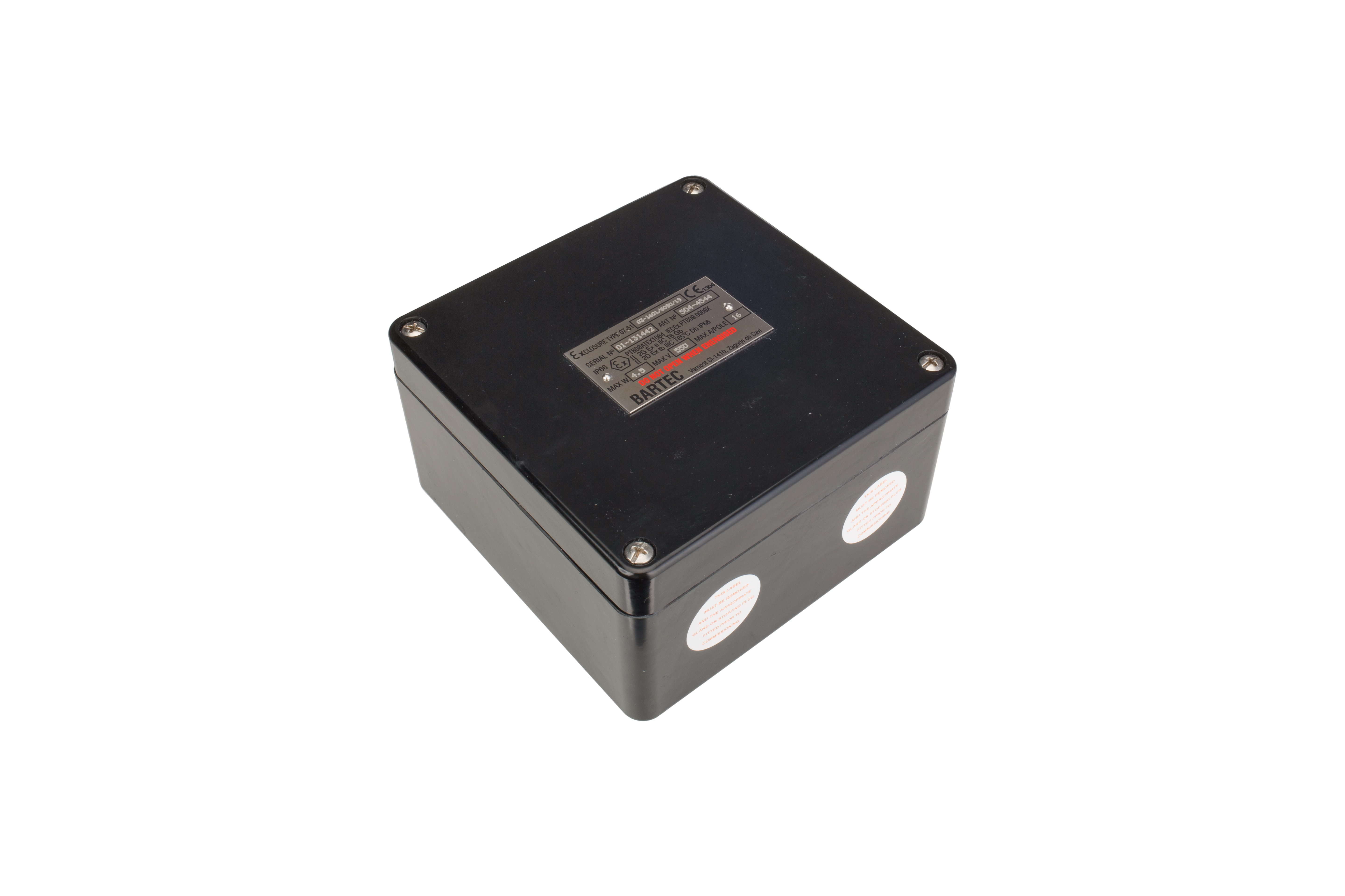 Bartec GB Series Black Polyester Junction Box, IP66, 15 Terminals, ATEX, 160 mm, 160mm 90 mm