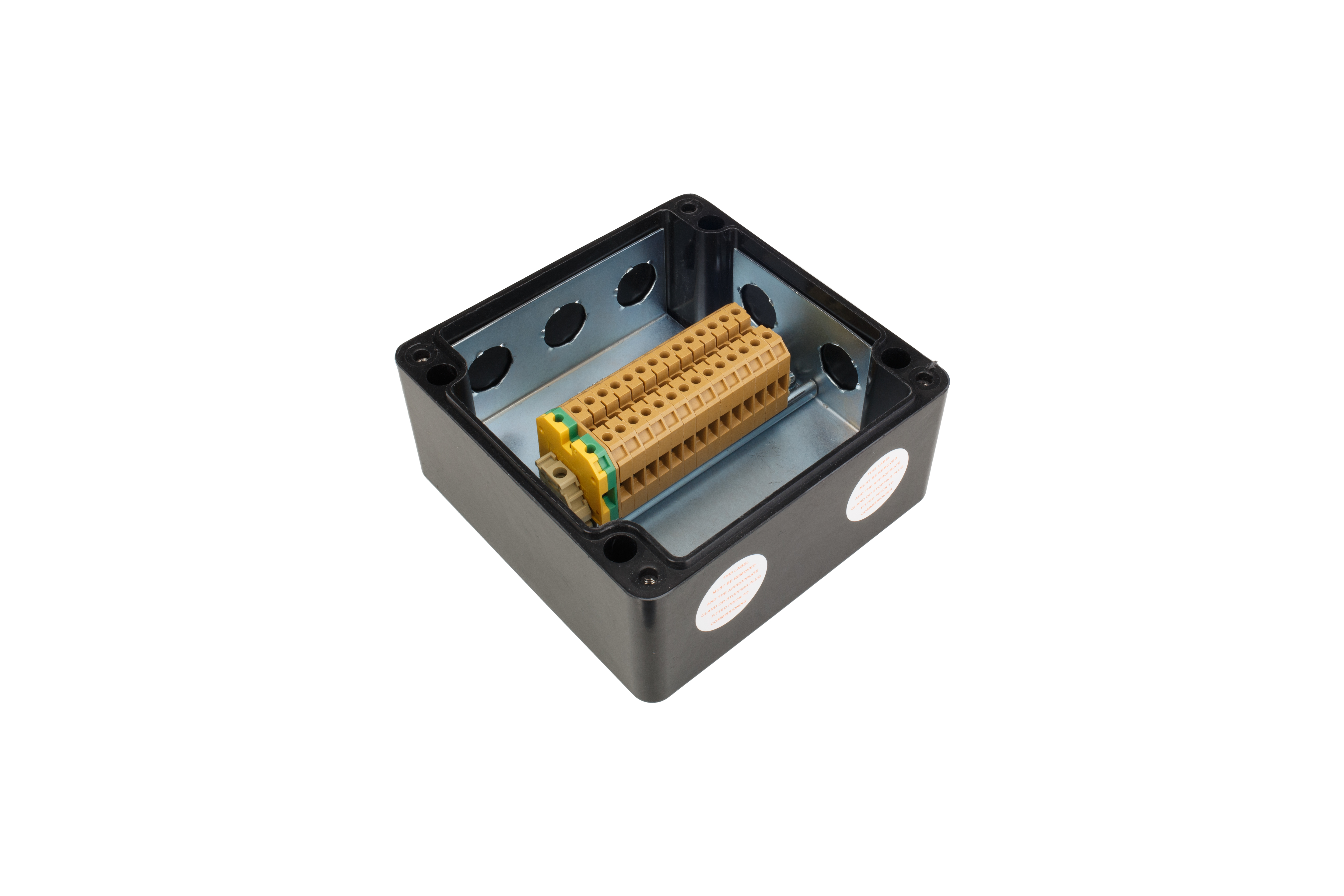 235472 Bartec GB Series Black Polyester Junction Box, IP66, 15 Terminals, ATEX, 160 mm, 160mm 90 mm