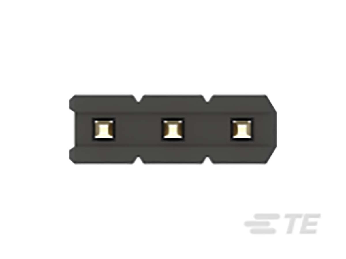 TE Connectivity AMPMODU Series Straight Through Hole Pin Header, 3 Contact(s), 2 mm Pitch, 1 Row, Unshrouded