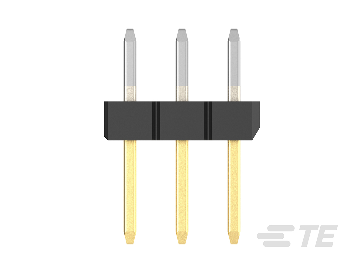 2355045-3 TE Connectivity AMPMODU Series Straight Through Hole Pin Header, 3 Contact(s), 2 mm Pitch, 1 Row, Unshrouded