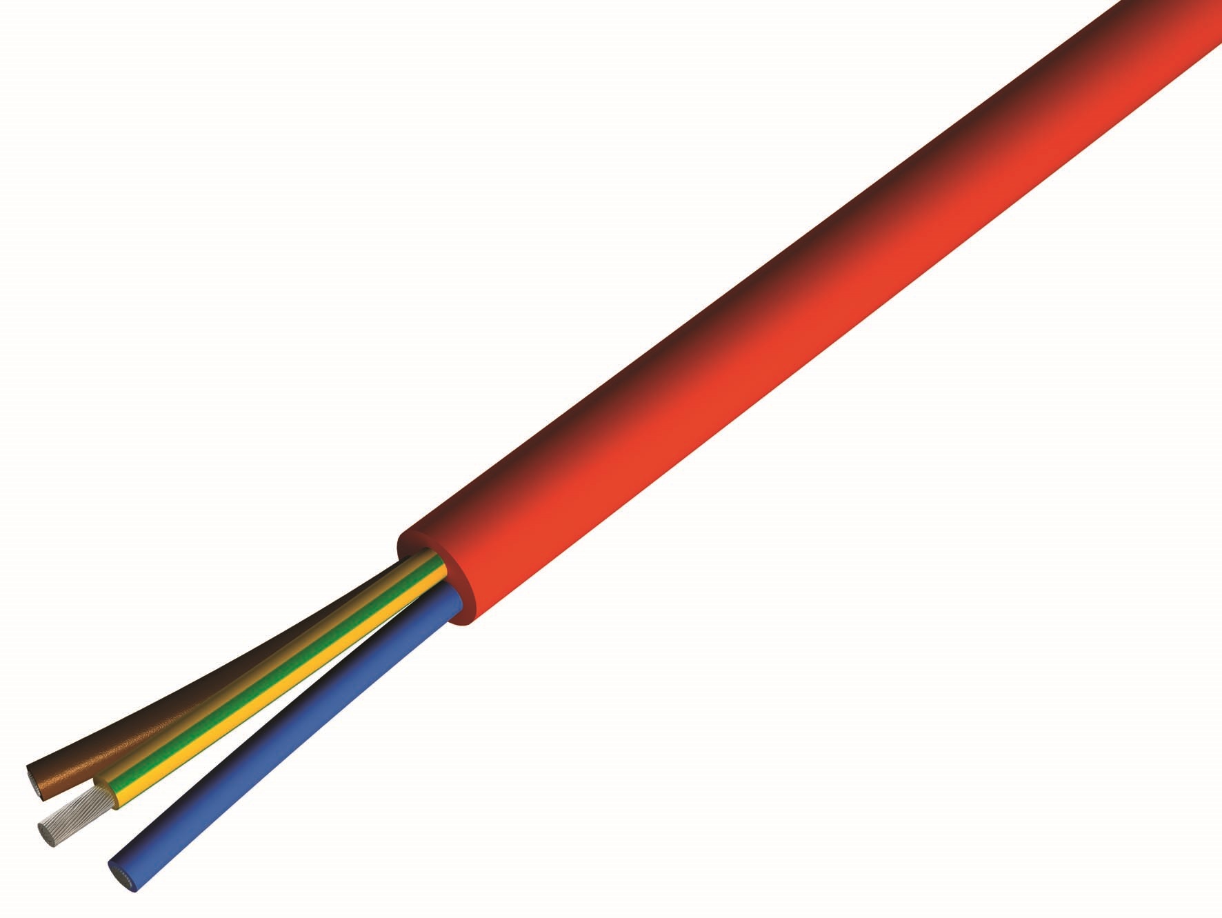 Adaltra SIHF, 100 m 3 Core Electrical Cable, Brick Red Silicone 180 °C