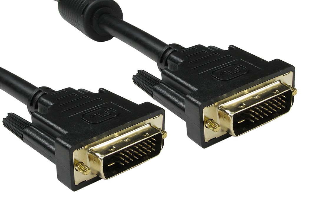 RS PRO, Male DVI-D Dual Link to Male DVI-D Cable, 20 m Black sheath Polyvinyl Chloride
