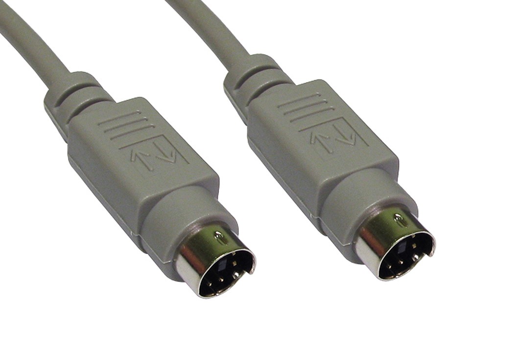 RS PRO, PS/2 Cable Assembly Grey Polyvinyl Chloride 2 m
