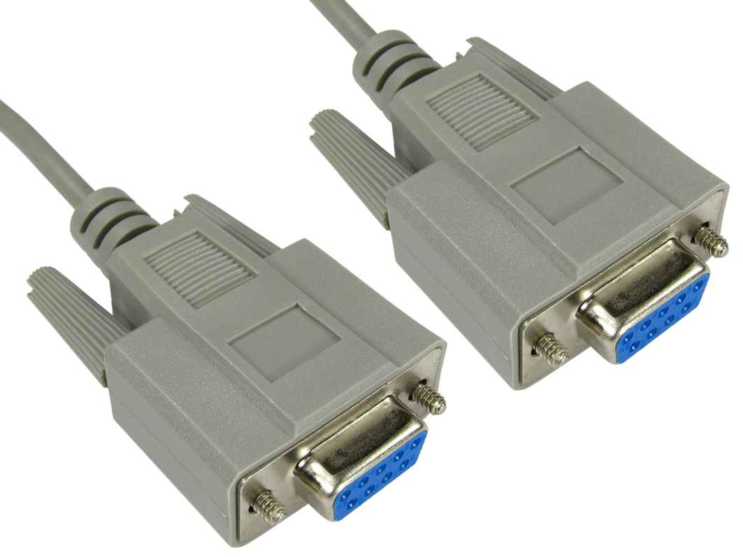 RS PRO Female D-Sub 9-Pin to Female D-Sub 9-Pin Serial Cable, 2 m Polyvinyl Chloride, RS PRO Series