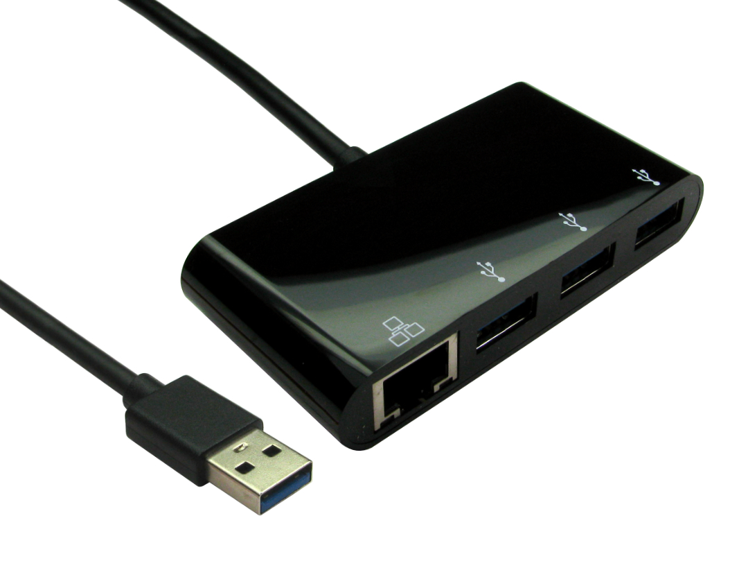 RS PRO USB Network Adapter USB 3.0 Black