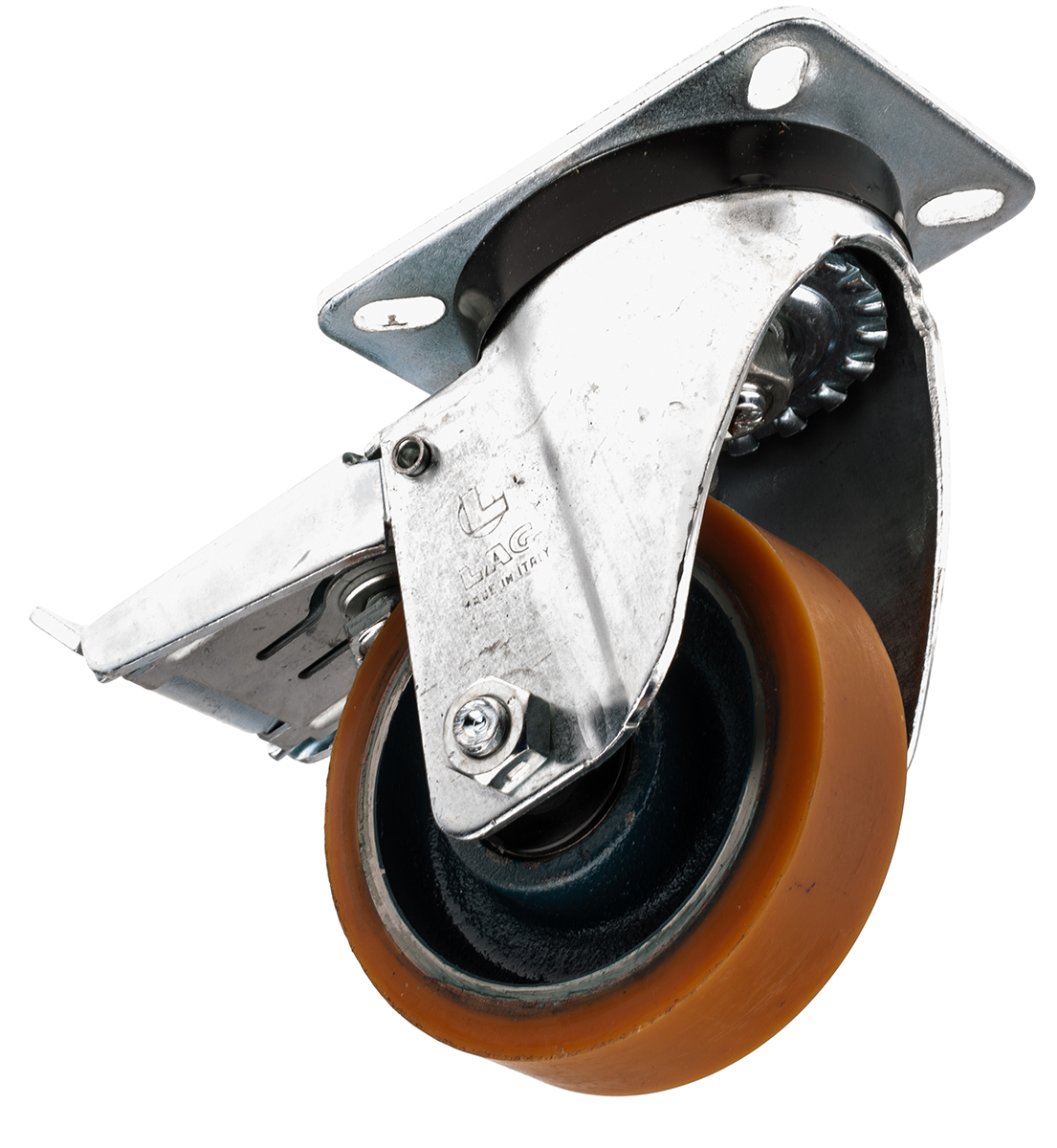 LAG Braked Swivel Castor, 300 kg Capacity, 100 mm Wheel