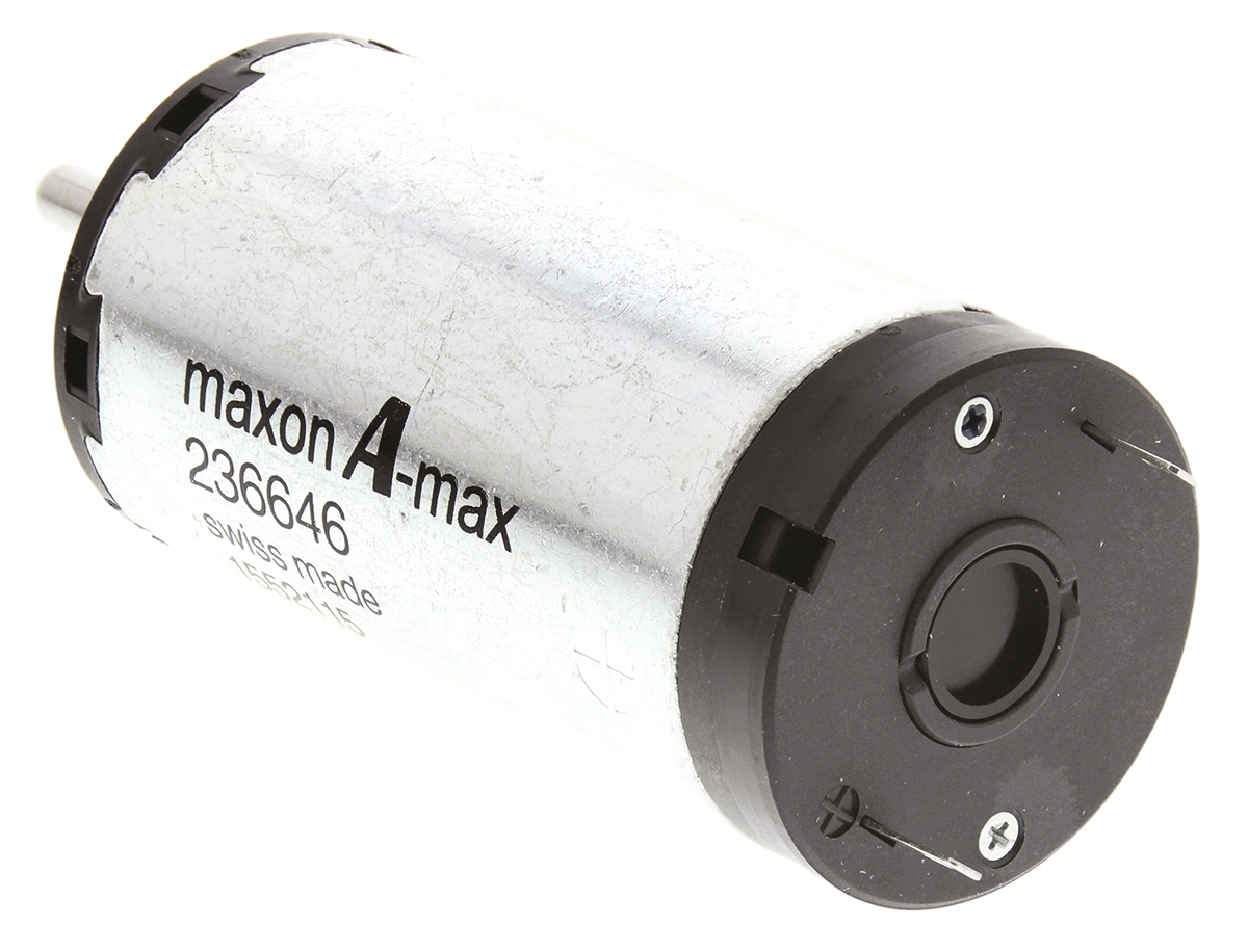 236646 Maxon Brushed DC Motor, 15 W, 18V dc, 37.5 mNm, 6000rpm, 32 mm Shaft Diameter