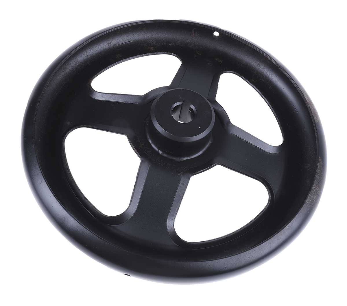 237-328 RS PRO Black Steel Hand Wheel, 200 mm diameter
