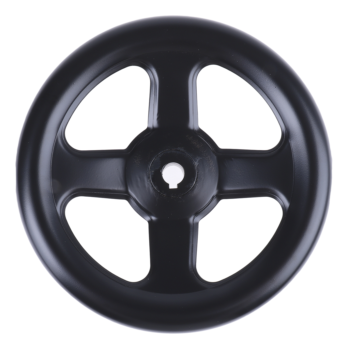237-328 RS PRO Black Steel Hand Wheel, 200 mm diameter