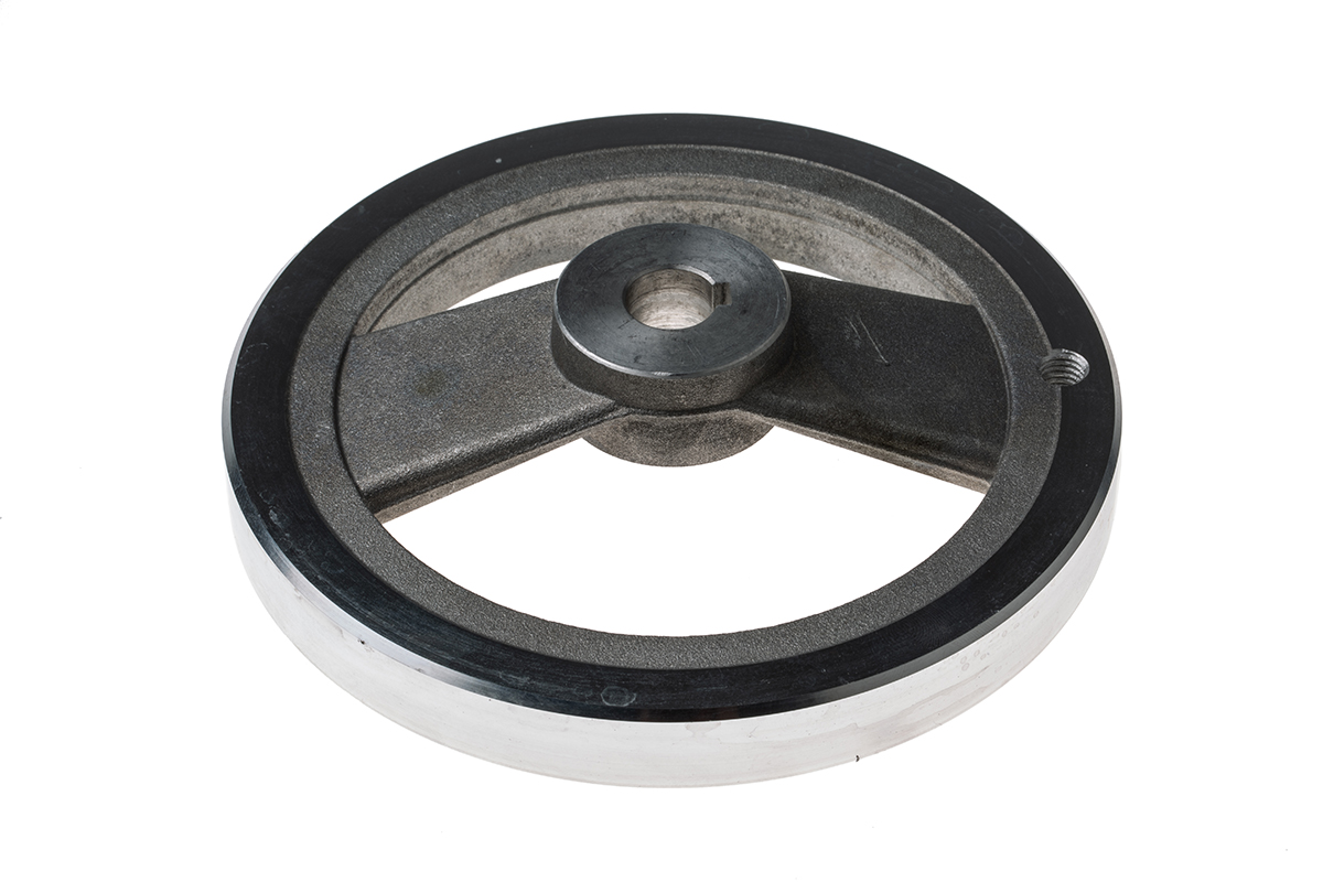 237-536 RS PRO Silver Die Cast Aluminium Hand Wheel, 140 mm diameter