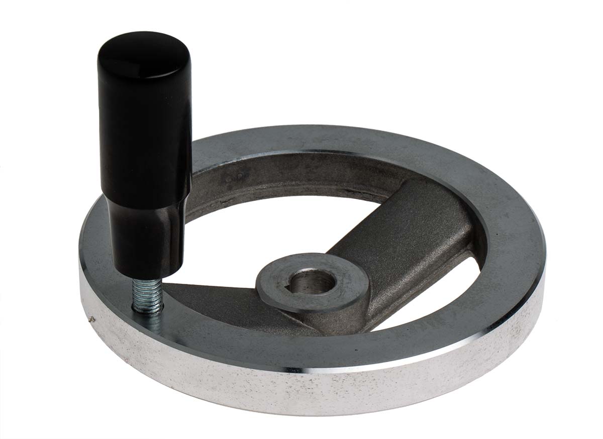237-552 RS PRO Silver Die Cast Aluminium Hand Wheel, 125 mm diameter