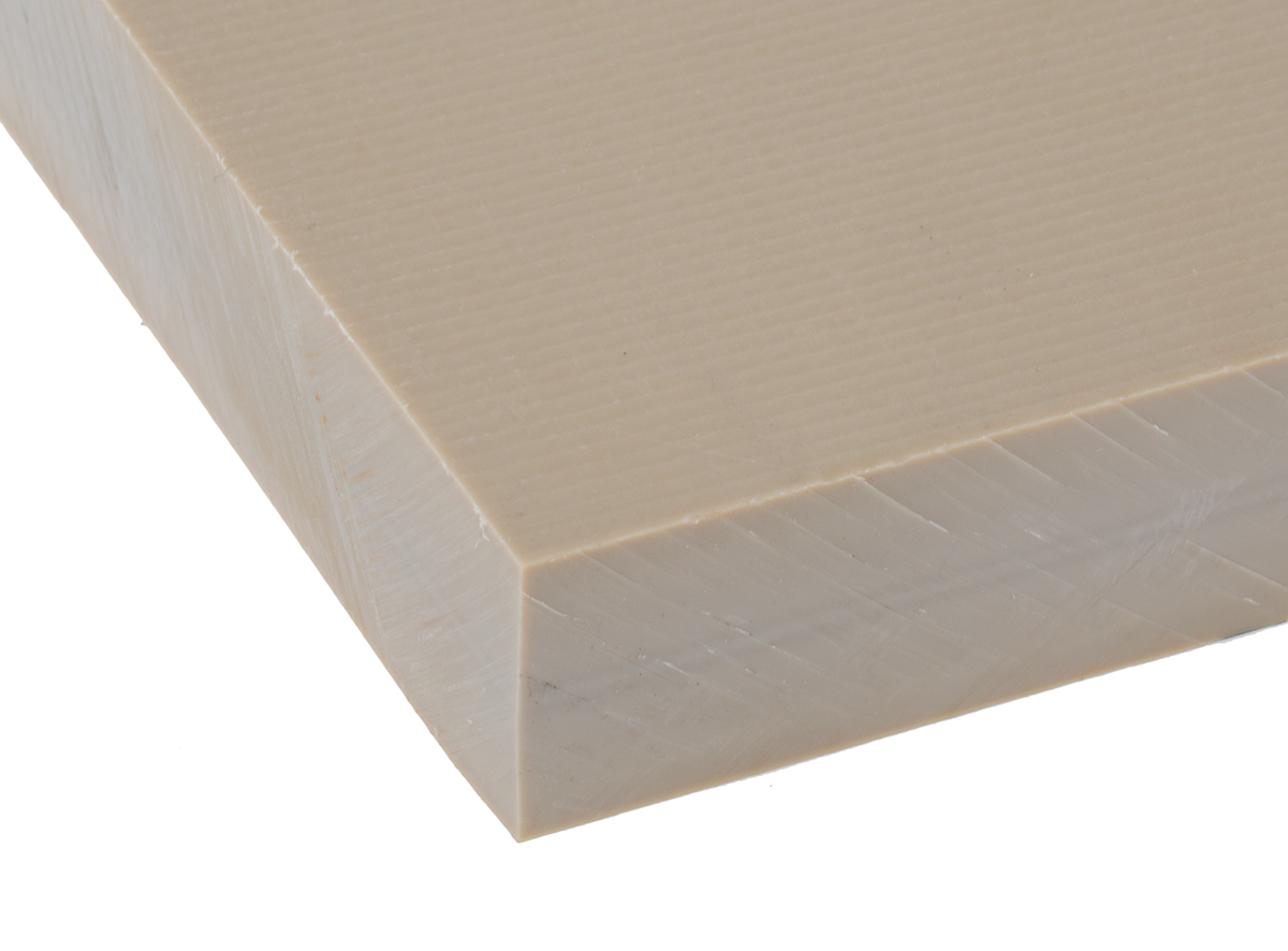 RS PRO Beige Polyetheretherketone Plastic Sheet, 300 mm x 245mm x 16 mm