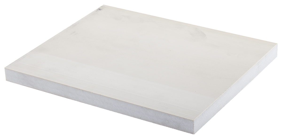 237-7734 RS PRO Beige Polyetheretherketone Plastic Sheet, 300 mm x 245mm x 20 mm