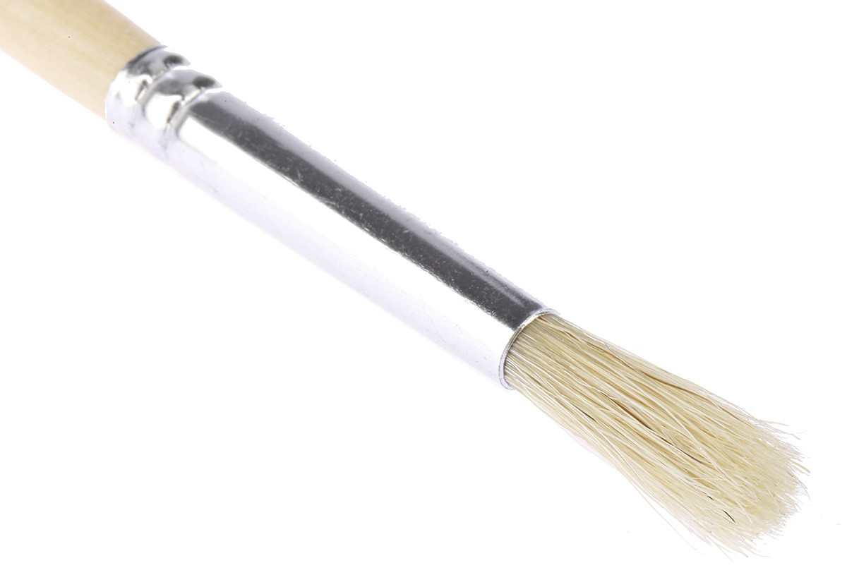 237-9190 Cottam Thin, 6.4 mm Fibre Paint Brush with Round Bristles