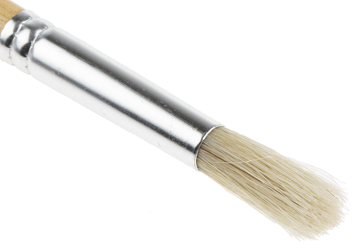 237-9235 Cottam Thin, 9.5 mm Fibre Paint Brush with Round Bristles