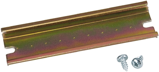 RS PRO Steel Perforated DIN Rail, 134 mm x 35mm x 8 mm