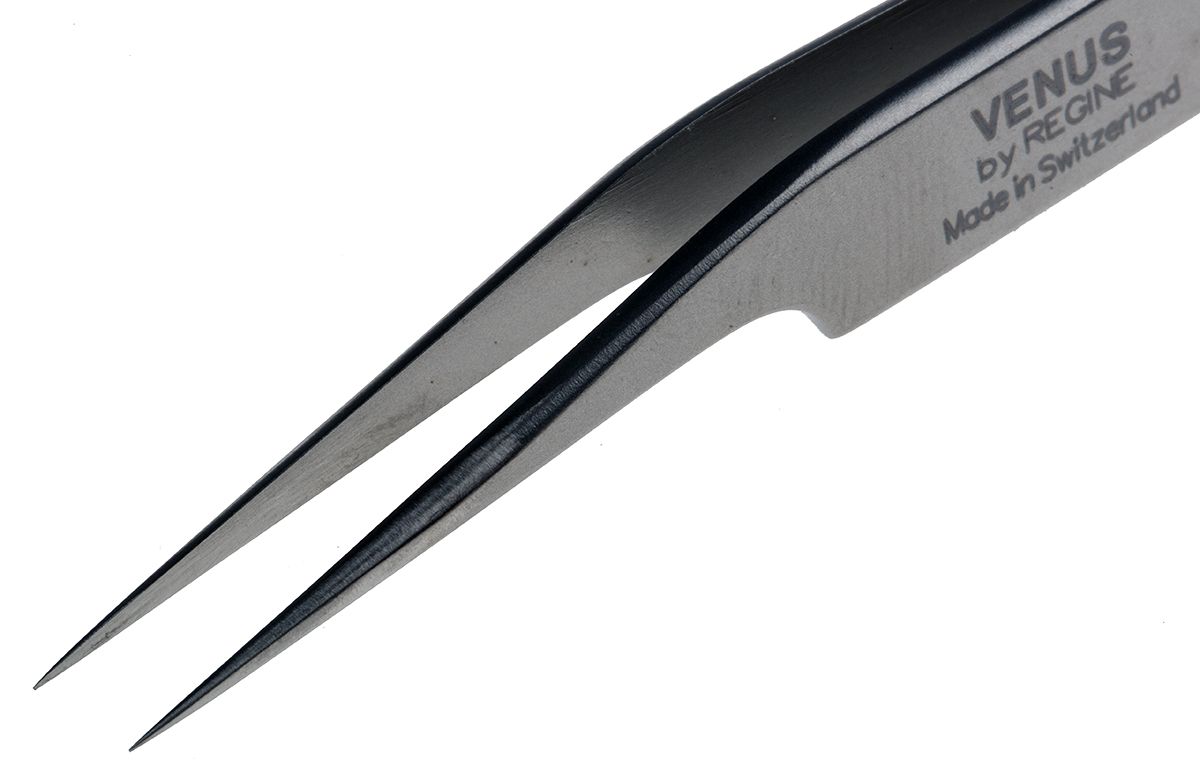 238-6261 RS PRO 115mm Stainless Steel Oblique Tweezer