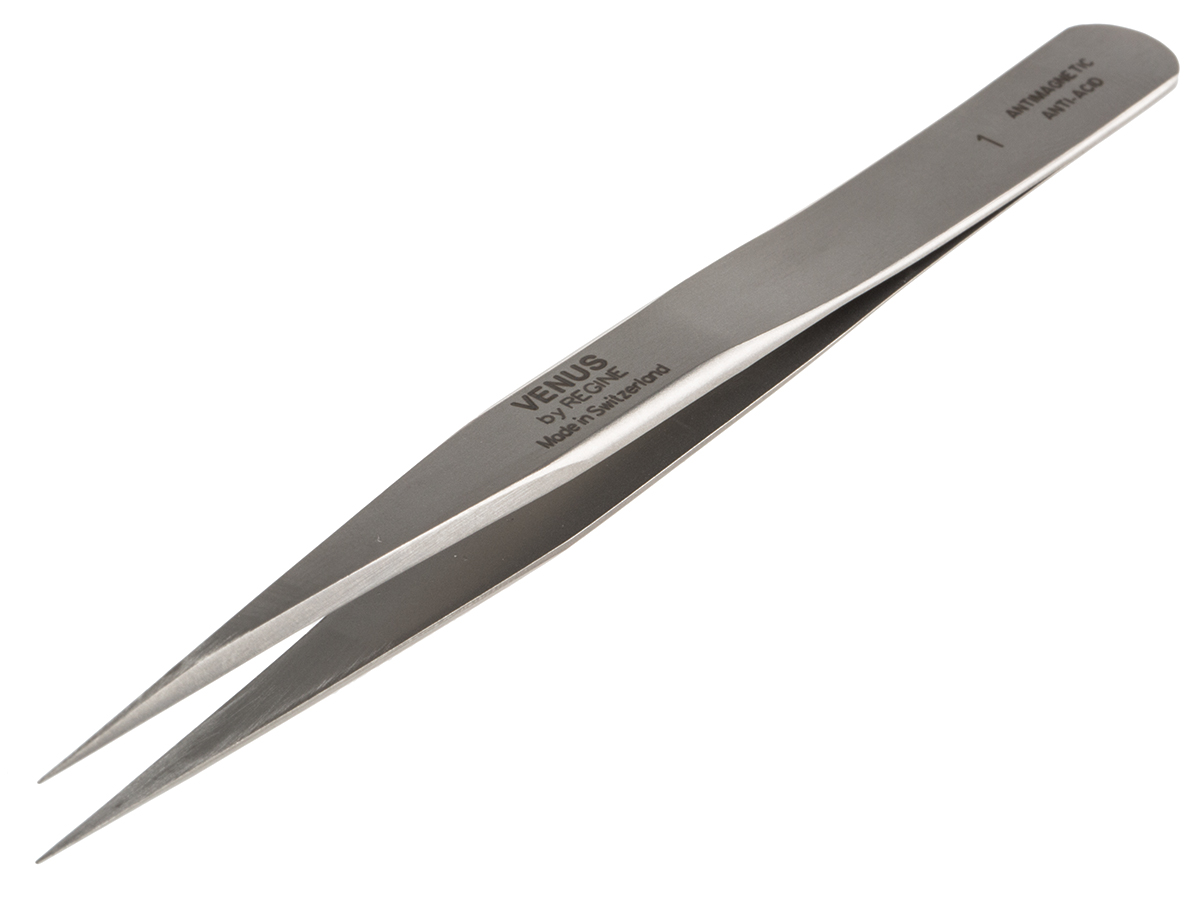 RS PRO 120mm Stainless Steel Standard Tweezer