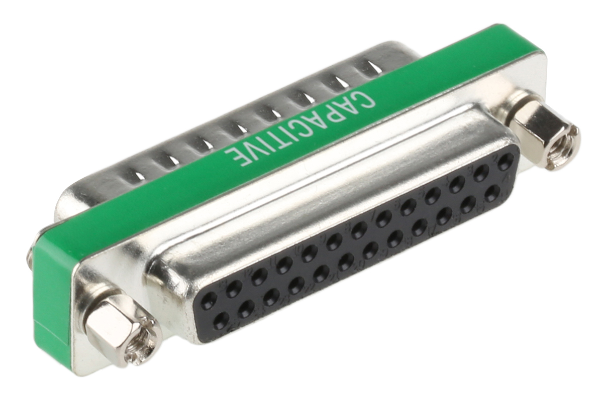 238-7365 RS PRO D-Sub Adapter 25-Way D-Sub to Male Male 25 Way D-Sub Female Female