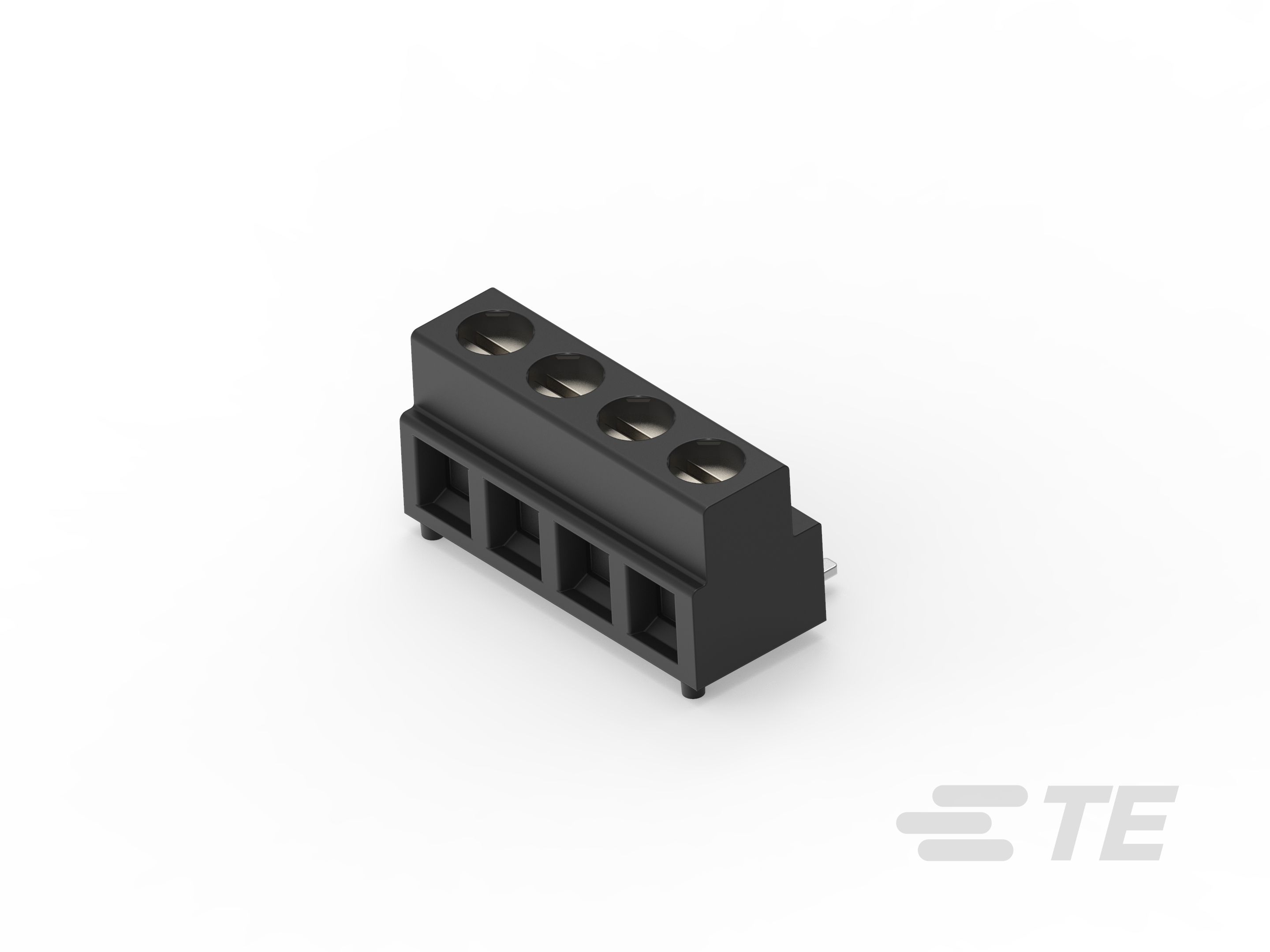 TE Connectivity PCB Terminal Block, 4-Contact, 5 mm Pitch, 1 Row