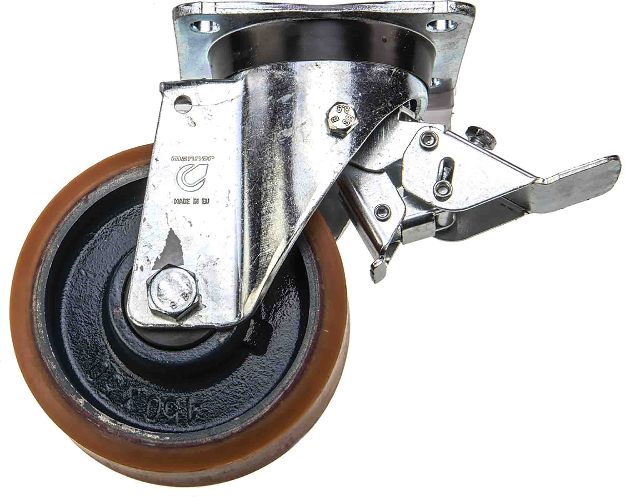 LAG Braked Swivel Castor, 850 kg Capacity, 200 mm Wheel