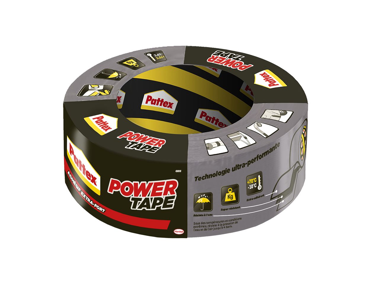 Loctite Loctite Duct Tape, 30 m x 50mm, Grey, PE Coated Finish