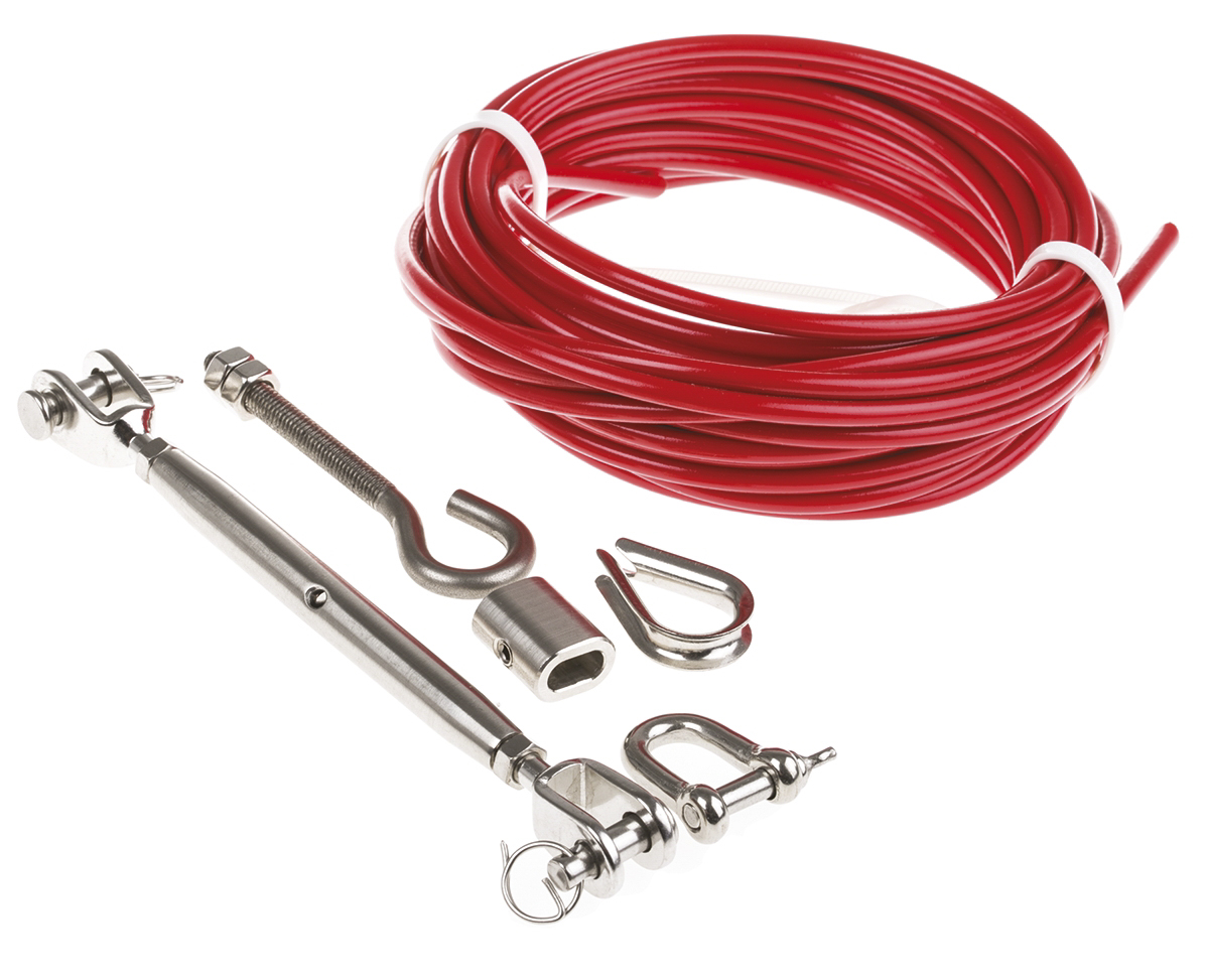 RS PRO Rope Pull Switch Cable 3.2 mm, 75 m