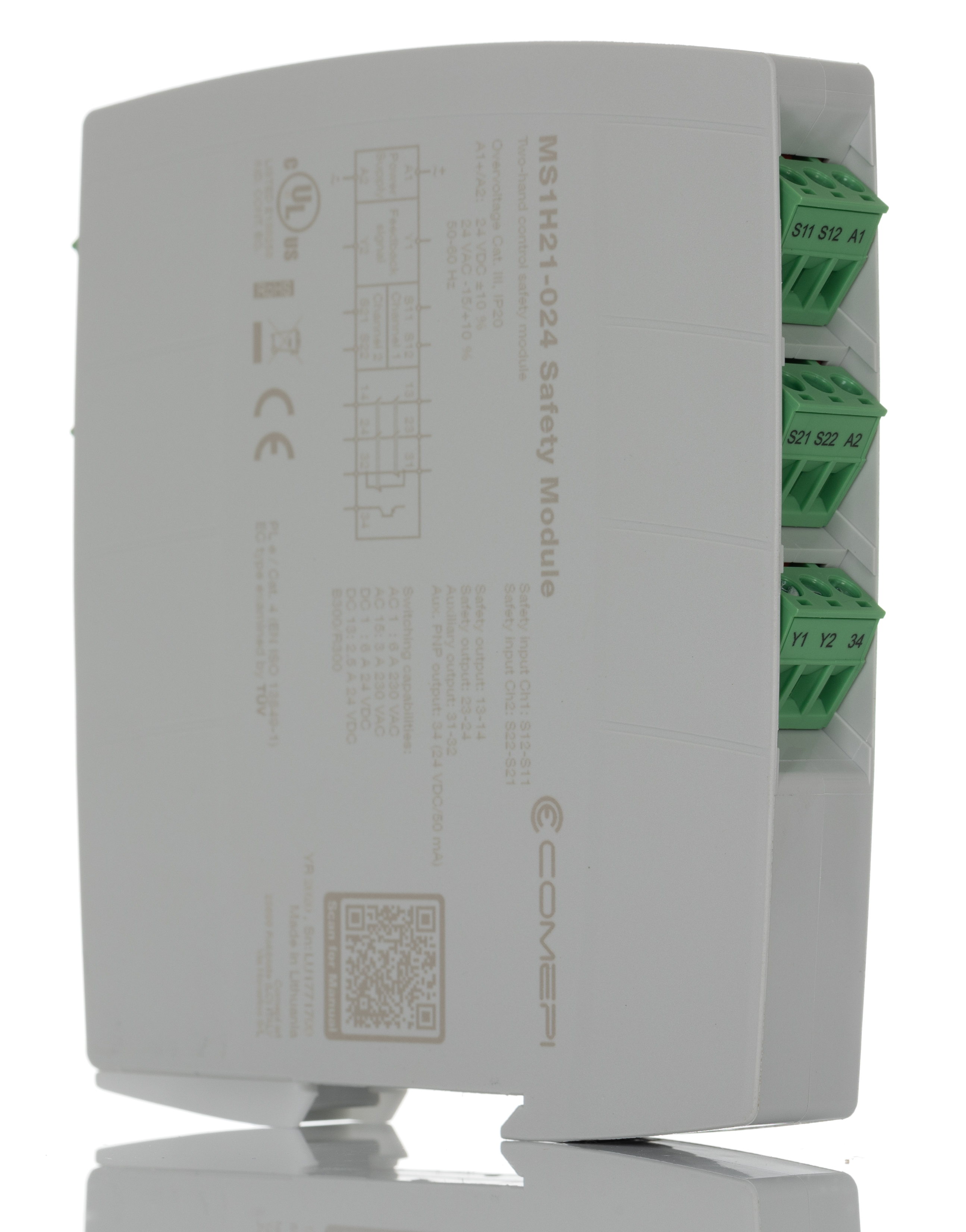 239-8210 RS PRO MS Series Input/Output Module, 2 Inputs, 2 Outputs, 24V, 2 NO