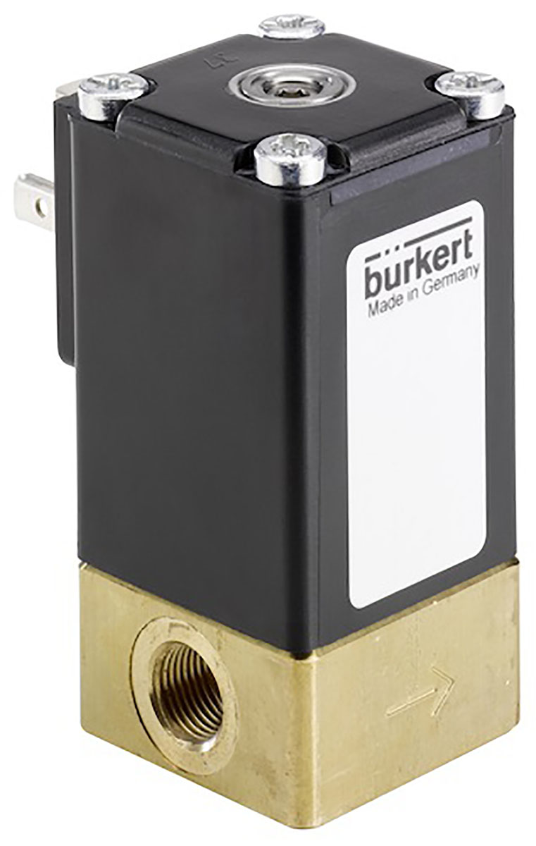 Burkert Proportional Solenoid Valve 239073, 2 Port, NC, 24V dc 3.18 mm, 3.18 mm