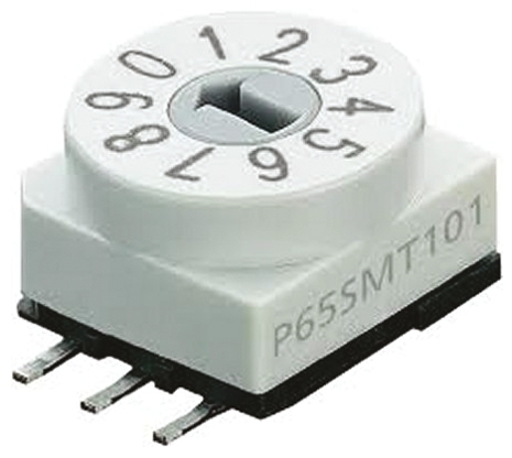 APEM 10 Way Surface Mount DIP Switch SPST, Rotary Flush Actuator