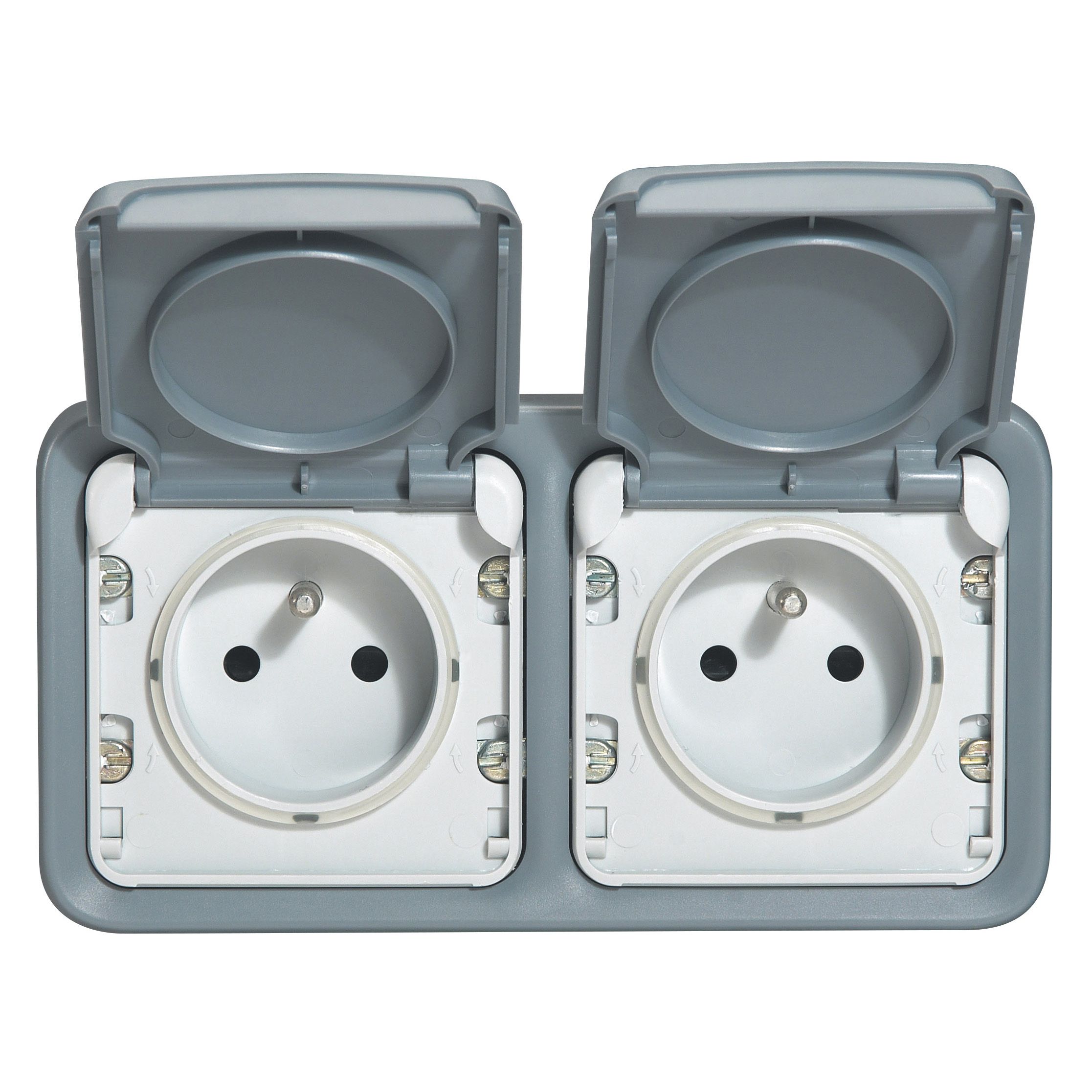 Legrand Grey Push Button Light Switch, 1 Way