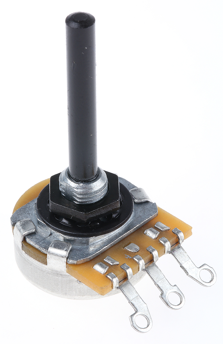 TE Connectivity 23 10 kΩ Rotary Potentiometer 1-Turns 1-Gang Panel Mount