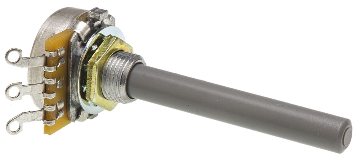 TE Connectivity 23 22 kΩ Rotary Potentiometer 1-Turns 1-Gang Panel Mount, 23ESA223MMF50N