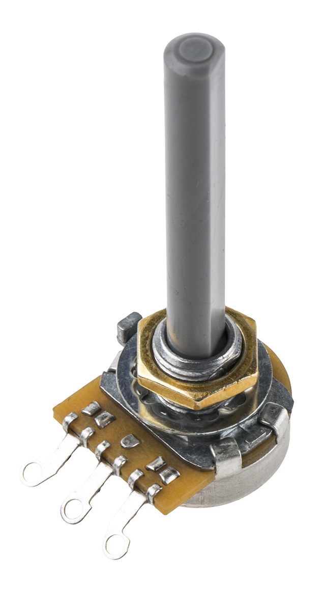 TE Connectivity 23 220 kΩ Rotary Potentiometer 1-Turns 1-Gang Panel Mount