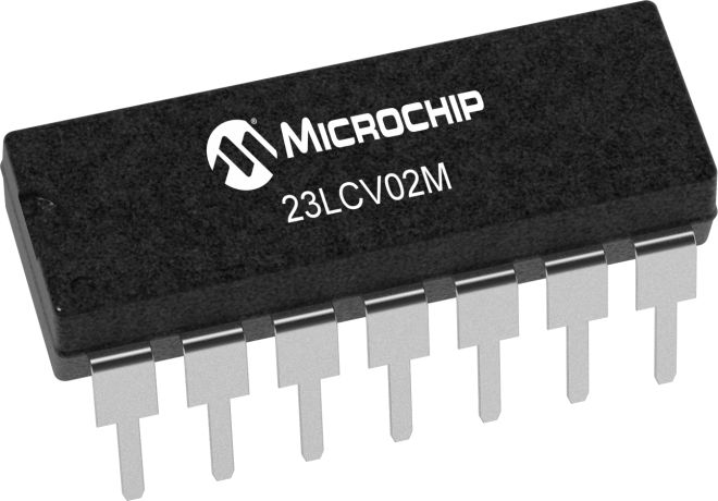 Microchip SRAM, 23LCV02M-I/P- 2 MB