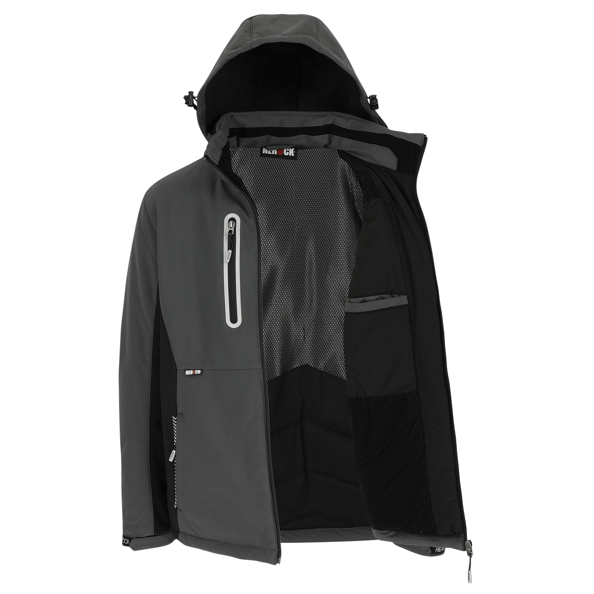 23mjc2101an-l Herock 23MJC2101 Anthracite, Breathable, Waterproof, Windproof Jacket Zipper, L 1 EA