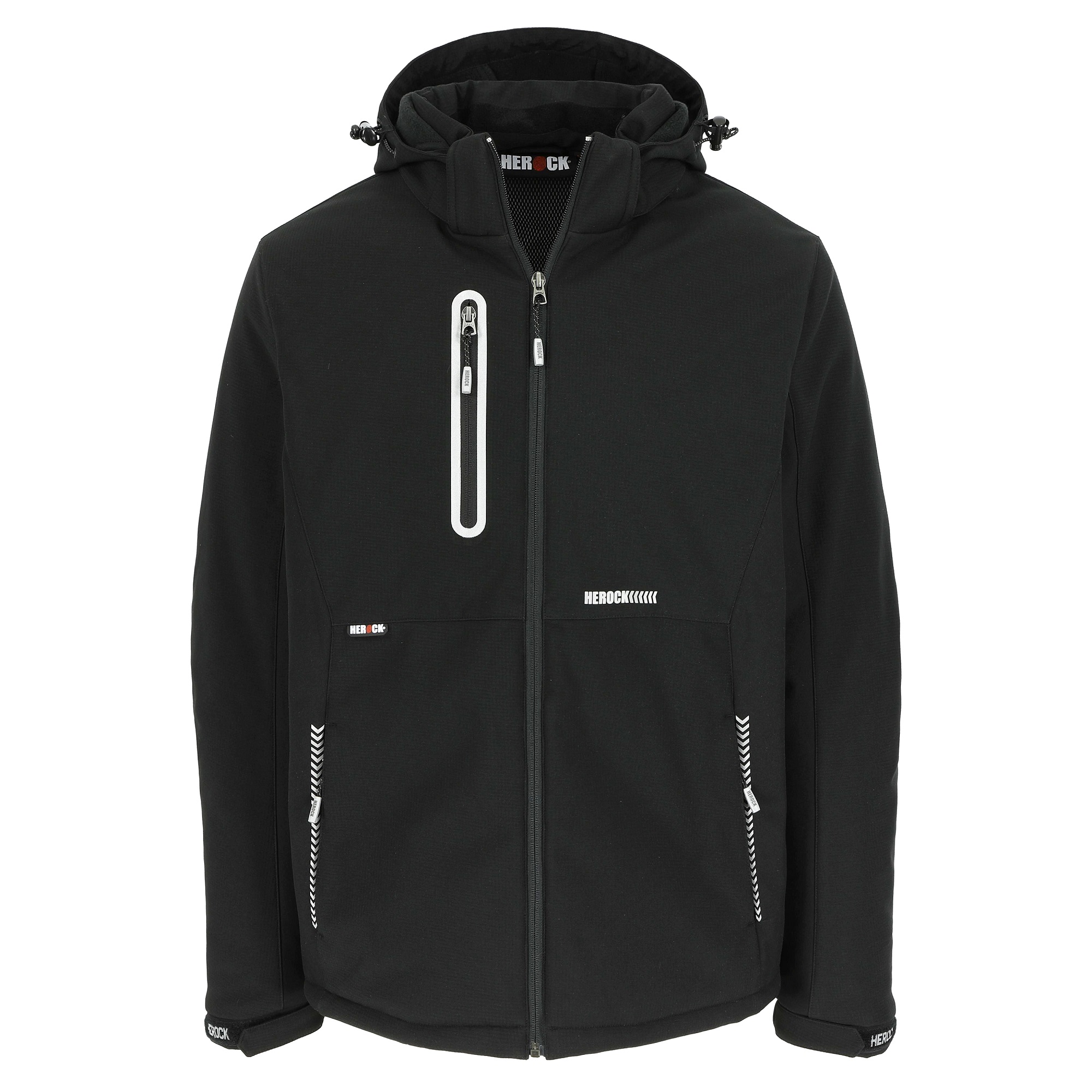 Herock 23MJC2101 Black, Breathable, Windproof, Waterproof Jacket Zipper, M 1 EA