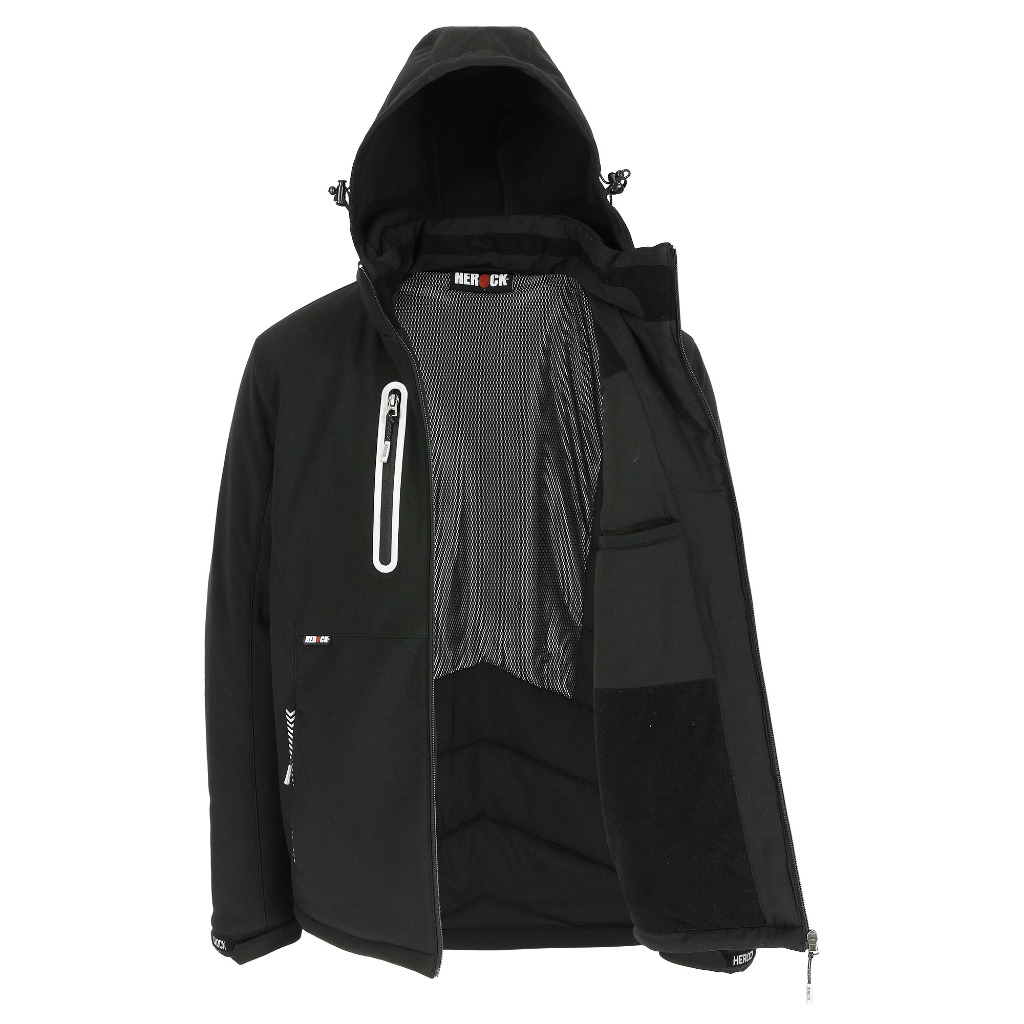 23mjc2101bk-s Herock 23MJC2101 Black, Breathable, Waterproof, Windproof Jacket Zipper, S 1 EA