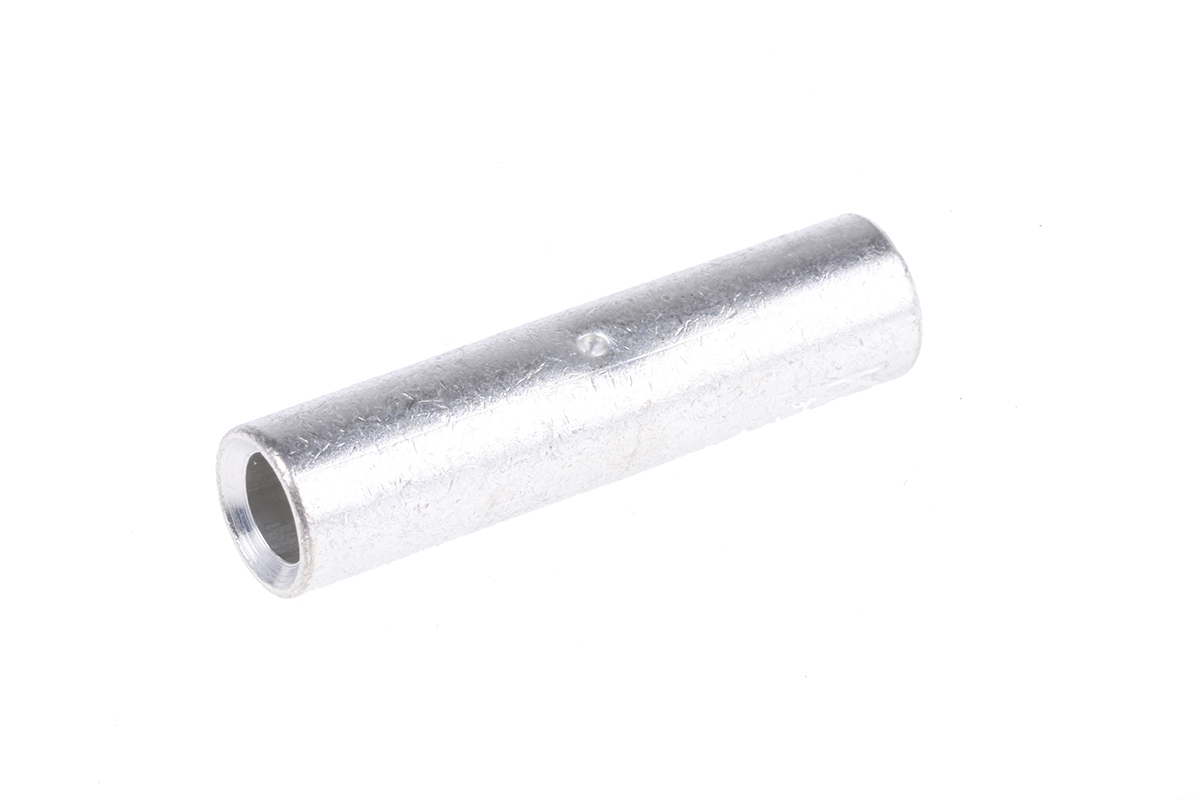 Klauke, CU Butt Splice Connector, Silver, Uninsulated, Tin