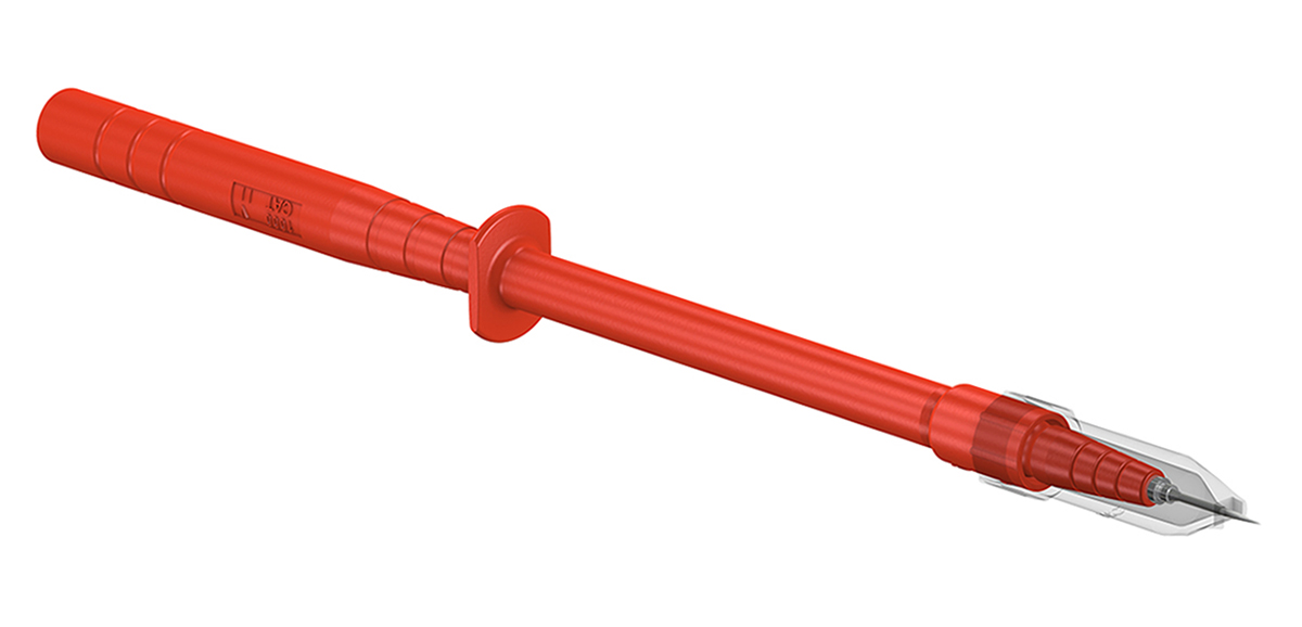 240238-22 Staubli Spring Loaded Test Probe, 4 mm Tip, 1kV, 4 mm Socket, 1A