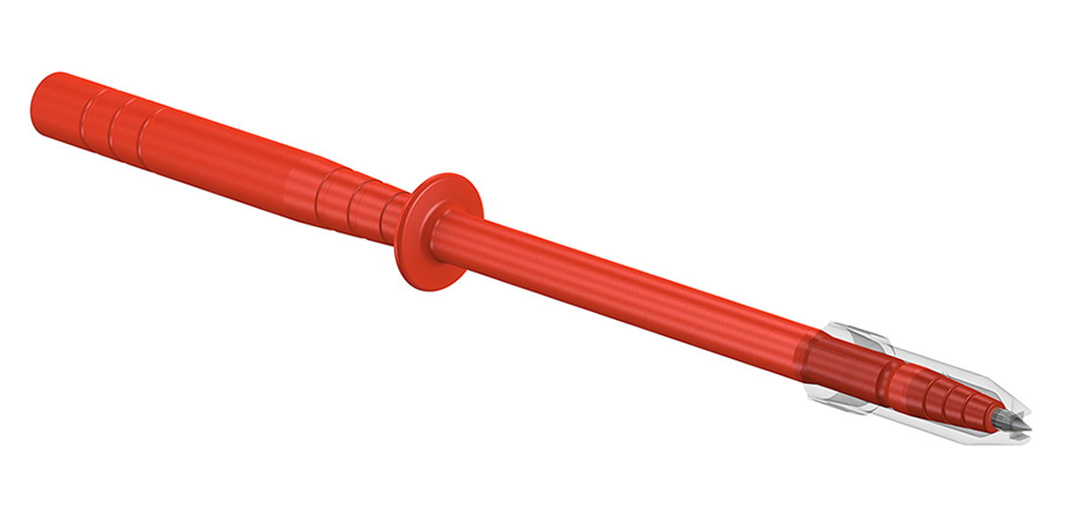 240239-22 Staubli Spring Loaded Test Probe, 2 mm Tip, 1kV, 2 mm Socket, 1A