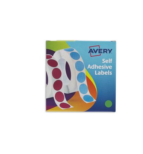 Avery Green Adhesive High Visibility Label Sheet, Pack of 1120 Per Pack